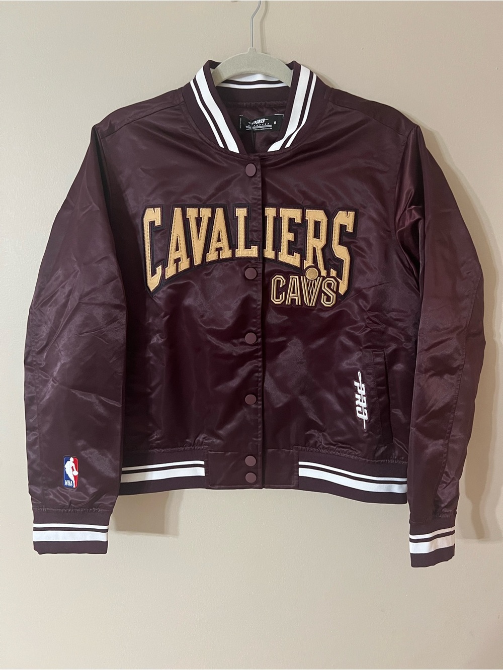maroon Cleveland Cavaliers NBA Pro Standard varsity jacket